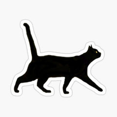 Black Cat Stickers for Sale Die Cut Vinyl Decal