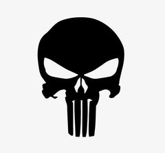 Punisher Skull Decal Vinyl Sticker, Die Cut Vinyl Decal