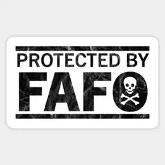 FAFO Die Cut Vinyl Decal