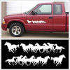 Truck or Trailer Decal Sticker Graphic Kit, Running Horses, Left and Right | Die Cut Vinyl Decal/ Bumper For Windows, Cars, Trucks, Laptops, Etc.