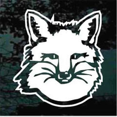 Cute Fox Head Decals Die Cut Vinyl Decal