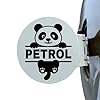 Panda Petrol Sticker for Car – Waterproof Vinyl Fuel Tank Decal, Cute Cartoon Animal Petrol Cap Decoration Die Cut Vinyl Decal