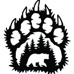 NBFU Bear Paw Mountain Die Cut Vinyl Decal