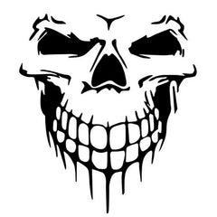 1Pcs Skull Head Car Stickers and Decals Reflective Vinyl Car Styling Auto Engine Hood Door Window Car Die Cut Vinyl Decal