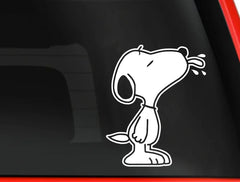Snoophy Cartoon Dog Vinyl Decal Die Cut Vinyl Decal