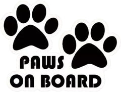Decorative Cartoon Dog Footprint Decal, Die Cut Vinyl Decal