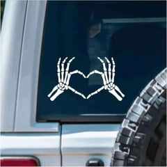 Skull Hand Car Die Cut Vinyl Decal