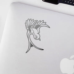 Decal Stickers of Sparrow Bird (Metallic Silver) (Set of 2) Premium Waterproof Vinyl Decal Stickers for Laptop Phone Accessory Helmet Die Cut Vinyl Decal