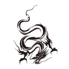 Black Dragon Decal Die Cut Vinyl Decal
