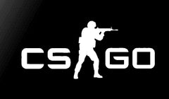 CS Go Counter-Strike Logo Vinyl Die Cut Vinyl Decal/ Bumper For Windows, Cars, Trucks, Laptops, Etc.
