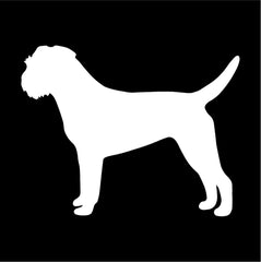 Border terrier Vinyl Die Cut Vinyl Decal/ Bumper For Windows, Cars, Trucks, Laptops, Etc.