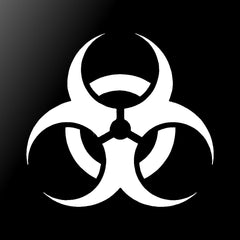 Biohazard Vinyl Die Cut Vinyl Decal/ Bumper For Windows, Cars, Trucks, Laptops, Etc.
