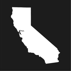 California State Outline Vinyl Die Cut Vinyl Decal/ Bumper For Windows, Cars, Trucks, Laptops, Etc.
