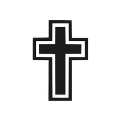 Christian cross Vinyl Die Cut Vinyl Decal/ Bumper For Windows, Cars, Trucks, Laptops, Etc.