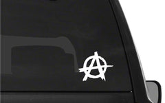 Anarchy Symbol Vinyl Die Cut Vinyl Decal/ Bumper For Windows, Cars, Trucks, Laptops, Etc.