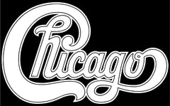 Chicago band Logo Vinyl Die Cut Vinyl Decal/ Bumper For Windows, Cars, Trucks, Laptops, Etc.