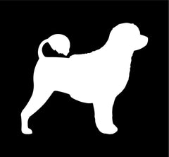 Portuguese water dog Vinyl Die Cut Vinyl Decal/ Bumper For Windows, Cars, Trucks, Laptops, Etc.