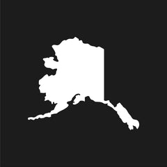 Alaska state Outline Vinyl Die Cut Vinyl Decal/ Bumper For Windows, Cars, Trucks, Laptops, Etc.