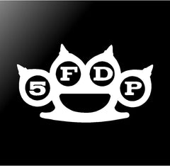 Five Finger Death Punch Metal Band Vinyl Die Cut Vinyl Decal/ Bumper For Windows, Cars, Trucks, Laptops, Etc.