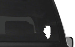 Illinois state Outline Vinyl Die Cut Vinyl Decal/ Bumper For Windows, Cars, Trucks, Laptops, Etc.