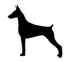 Doberman Pinscher Vinyl Die Cut Vinyl Decal/ Bumper For Windows, Cars, Trucks, Laptops, Etc.