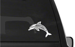 Tribal Dolphin Vinyl Die Cut Vinyl Decal/ Bumper For Windows, Cars, Trucks, Laptops, Etc.