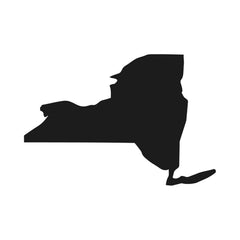 New York state Outline Vinyl Die Cut Vinyl Decal/ Bumper For Windows, Cars, Trucks, Laptops, Etc.