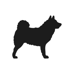 Norwegian elkhound Vinyl Die Cut Vinyl Decal/ Bumper For Windows, Cars, Trucks, Laptops, Etc.