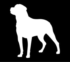 Rottweiler Vinyl Die Cut Vinyl Decal/ Bumper For Windows, Cars, Trucks, Laptops, Etc.