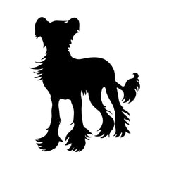 Chinese Crested Vinyl Die Cut Vinyl Decal/ Bumper For Windows, Cars, Trucks, Laptops, Etc.