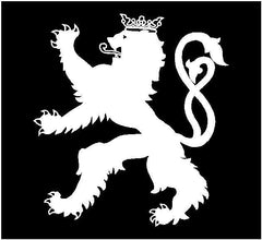 Luxembourg Lion Vinyl Die Cut Vinyl Decal/ Bumper For Windows, Cars, Trucks, Laptops, Etc.