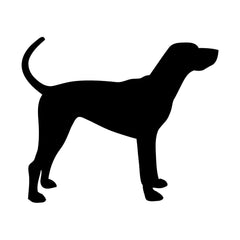Hound Silhouette Vinyl Die Cut Vinyl Decal/ Bumper For Windows, Cars, Trucks, Laptops, Etc.