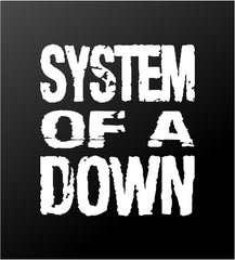 System of a Down SOAD Band Logo Vinyl Die Cut Vinyl Decal/ Bumper For Windows, Cars, Trucks, Laptops, Etc.