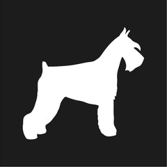 Standard schnauzer Vinyl Die Cut Vinyl Decal/ Bumper For Windows, Cars, Trucks, Laptops, Etc.