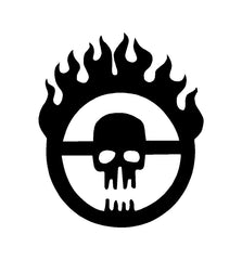 Mad Max Fury Road Skull Logo Vinyl Die Cut Vinyl Decal/ Bumper For Windows, Cars, Trucks, Laptops, Etc.