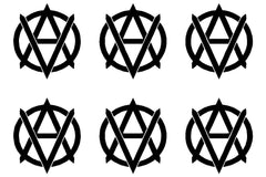 Small Anarchy Vegan Anarchist Vinyl Die Cut Vinyl Decal/ Bumper For Windows, Cars, Trucks, Laptops, Etc.