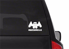 Marshmello EDM House Music DJ Logo Vinyl Die Cut Vinyl Decal/ Bumper For Windows, Cars, Trucks, Laptops, Etc.