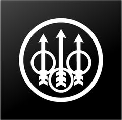 Beretta Firearms Pistol Rifle Logo Car Truck Window Gun Case Vinyl Die Cut Vinyl Decal/ Bumper For Windows, Cars, Trucks, Laptops, Etc.