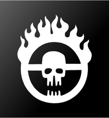 Mad Max Fury Road Skull Logo Vinyl Die Cut Vinyl Decal/ Bumper For Windows, Cars, Trucks, Laptops, Etc.