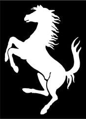 Ferrari Prancing Horse Vinyl Die Cut Vinyl Decal/ Bumper For Windows, Cars, Trucks, Laptops, Etc.