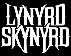Lynyrd Skynyrd band Logo Vinyl Die Cut Vinyl Decal/ Bumper For Windows, Cars, Trucks, Laptops, Etc.