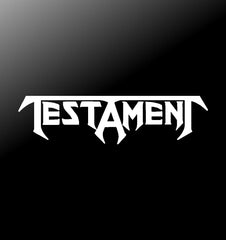 Testament Thrash Metal Band Vinyl Die Cut Vinyl Decal/ Bumper For Windows, Cars, Trucks, Laptops, Etc.