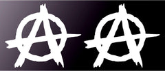 Anarchy Symbol Vinyl Die Cut Vinyl Decal/ Bumper For Windows, Cars, Trucks, Laptops, Etc.