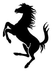 Ferrari Prancing Horse Vinyl Die Cut Vinyl Decal/ Bumper For Windows, Cars, Trucks, Laptops, Etc.