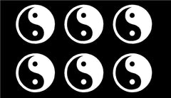 small Yin Yang Symbol Vinyl Die Cut Vinyl Decal/ Bumper For Windows, Cars, Trucks, Laptops, Etc.