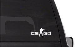 CS Go Counter-Strike Logo Vinyl Die Cut Vinyl Decal/ Bumper For Windows, Cars, Trucks, Laptops, Etc.