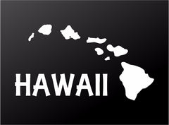 Hawaiian Islands Vinyl Decal Hawaii Aloha Vinyl Die Cut Vinyl Decal/ Bumper For Windows, Cars, Trucks, Laptops, Etc.