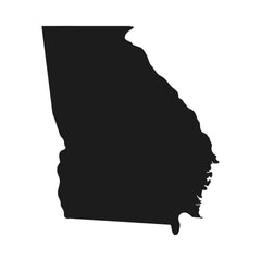 Georgia State Outline Vinyl Die Cut Vinyl Decal/ Bumper For Windows, Cars, Trucks, Laptops, Etc.
