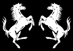 High Detail Ferrari Horse Prancing Horse Vinyl Die Cut Vinyl Decal/ Bumper For Windows, Cars, Trucks, Laptops, Etc.