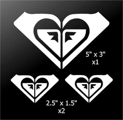 Roxy Logo Surf Girl Vinyl Die Cut Vinyl Decal/ Bumper For Windows, Cars, Trucks, Laptops, Etc.
